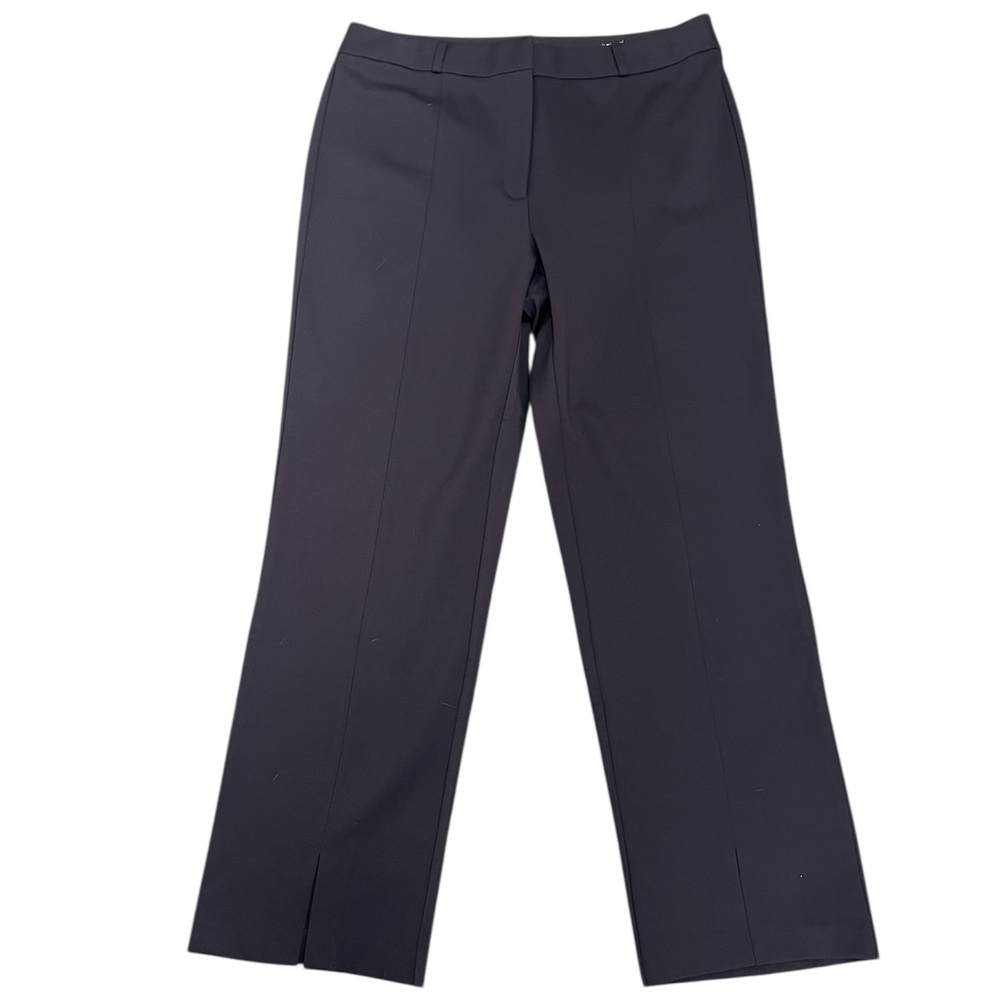 J. McLaughlin Brown Business Casual Straight Fit High Rise Dress Pants Size 12